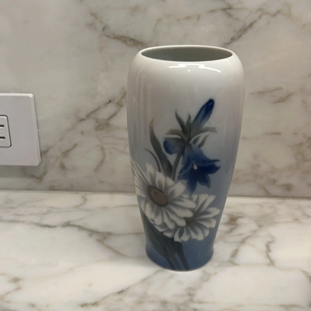 Royal Copenhagen Antique Hand Painted Porcelian Vase